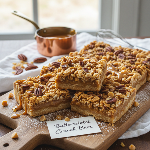 Decadent Butterscotch Crunch Bars recipe