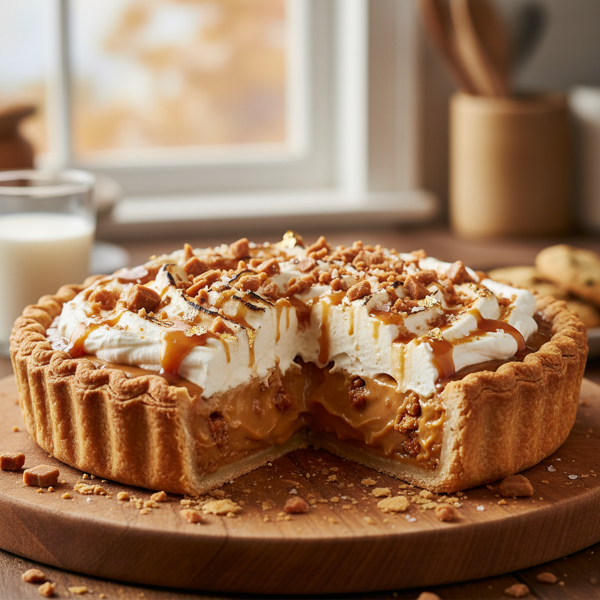 Decadent Butterscotch Toffee Bliss Pie recipe