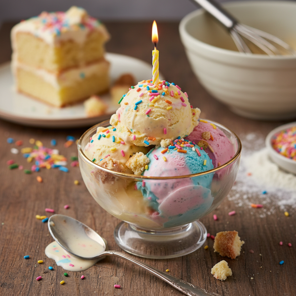 Decadent Cake Batter Ice Cream recipe
