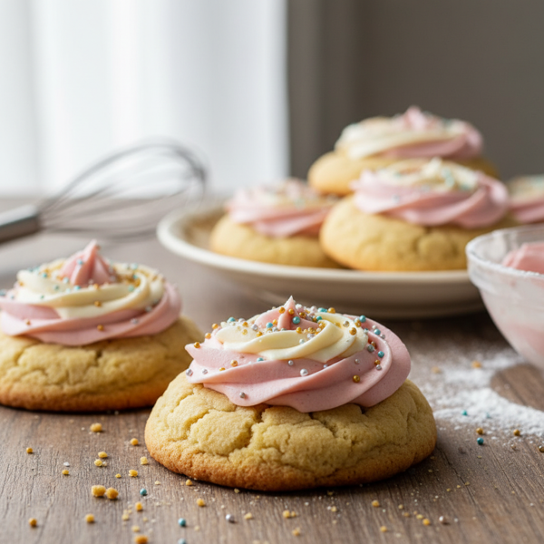 Decadent Cake Mix Cookies with Frosting recipe