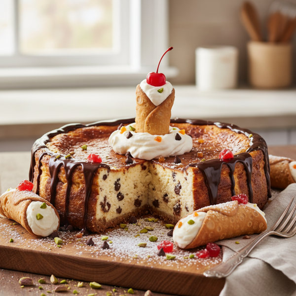 Decadent Cannoli Cheesecake Bliss recipe