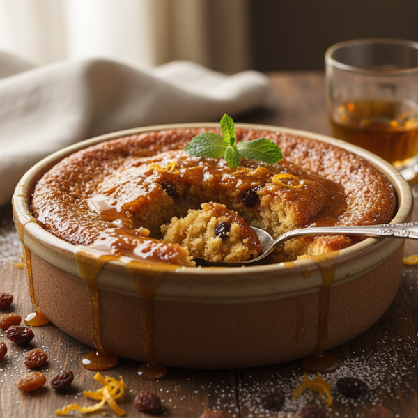 Decadent Cape Brandy Pudding with Syrup recipe