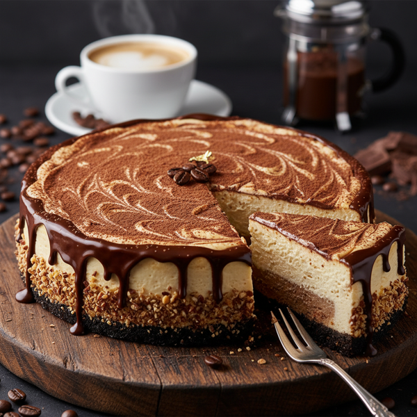Decadent Cappuccino Bliss Cheesecake recipe