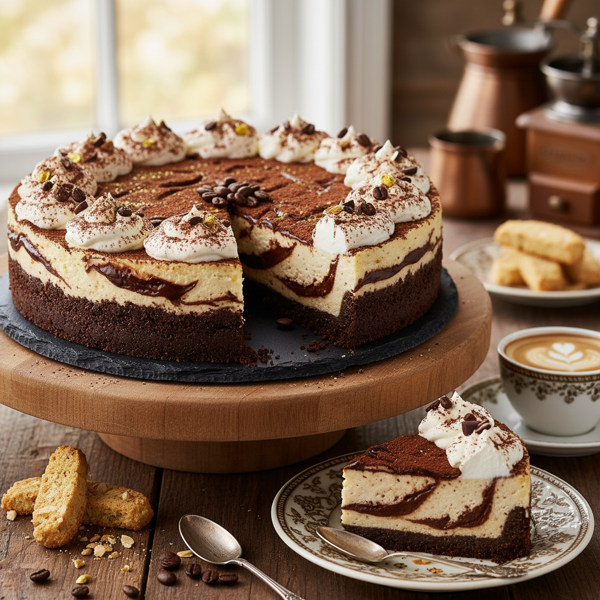 Decadent Cappuccino Fudge Cheesecake (Gluten-Free) recipe