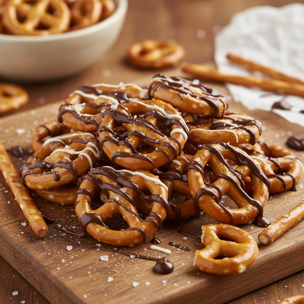 Decadent Caramel-Chocolate Pretzel Delights recipe