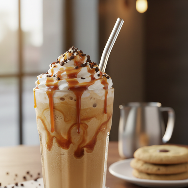 Decadent Caramel Cappuccino Frappe recipe