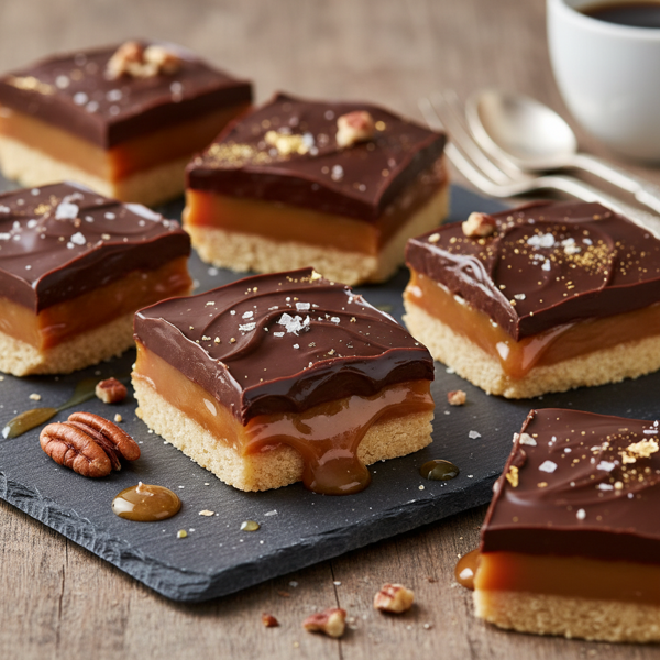 Decadent Caramel Chocolate Squares recipe