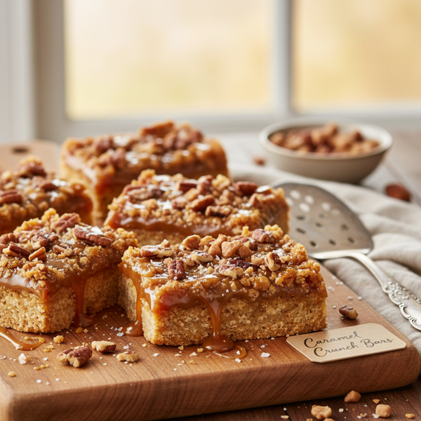 Decadent Caramel Crunch Bars recipe