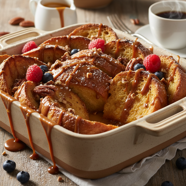 Decadent Caramel French Toast Bake recipe