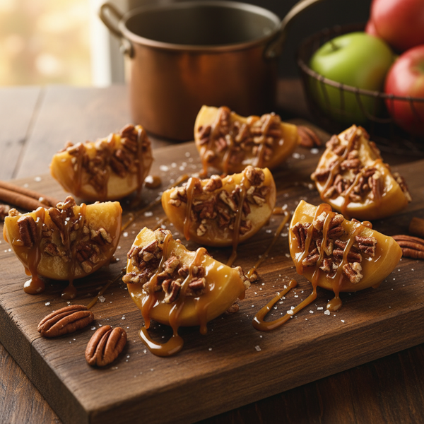 Decadent Caramel Pecan Apple Bites recipe