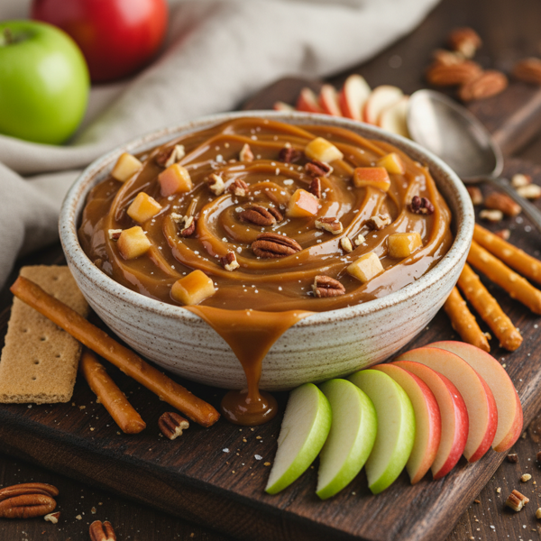 Decadent Caramel Pecan Apple Dip recipe