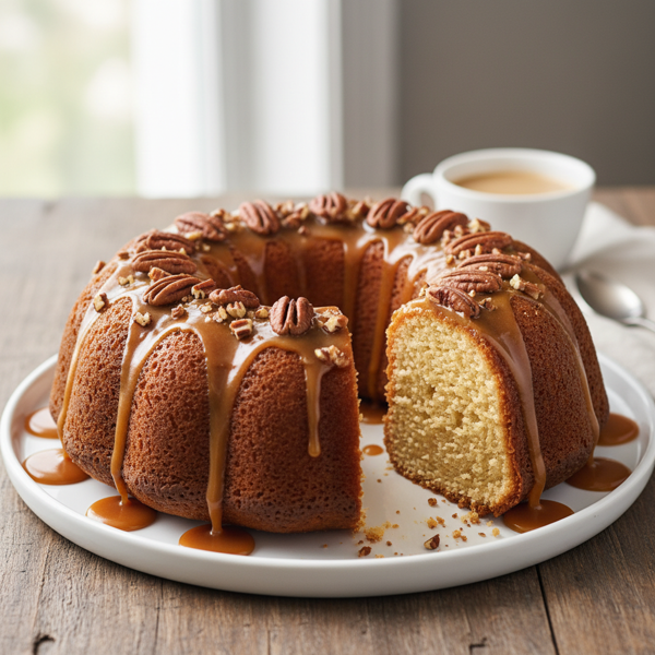 Decadent Caramel Pecan Pound Cake recipe