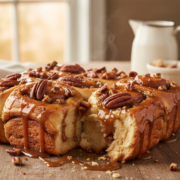 Decadent Caramel Pecan Rolls recipe