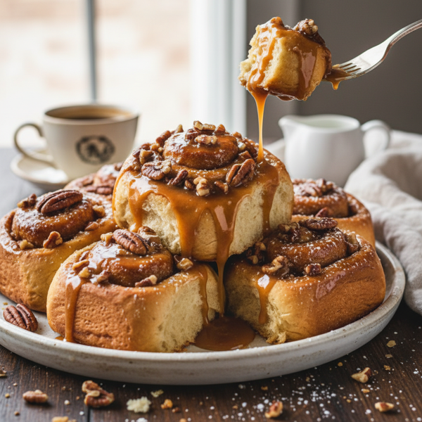 Decadent Caramel Pecan Sticky Rolls recipe