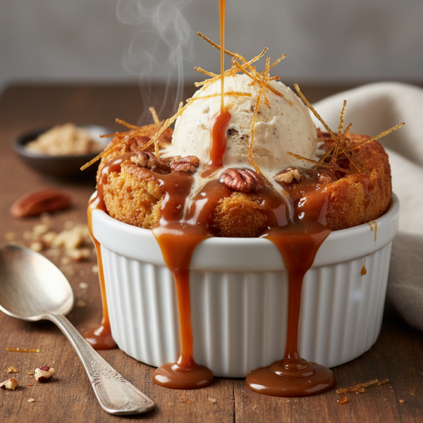 Decadent Caramel Sauce Bread Pudding recipe