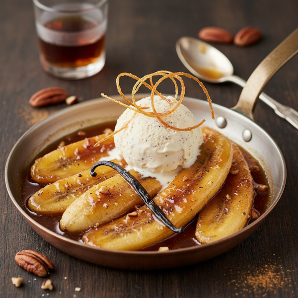 Decadent Caramelized Bananas Foster recipe