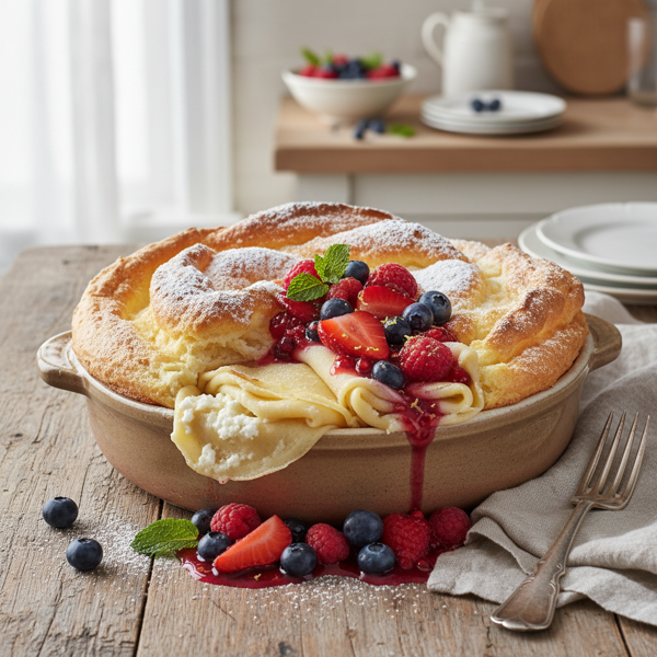 Decadent Cheese Blintz Souffle Delight recipe