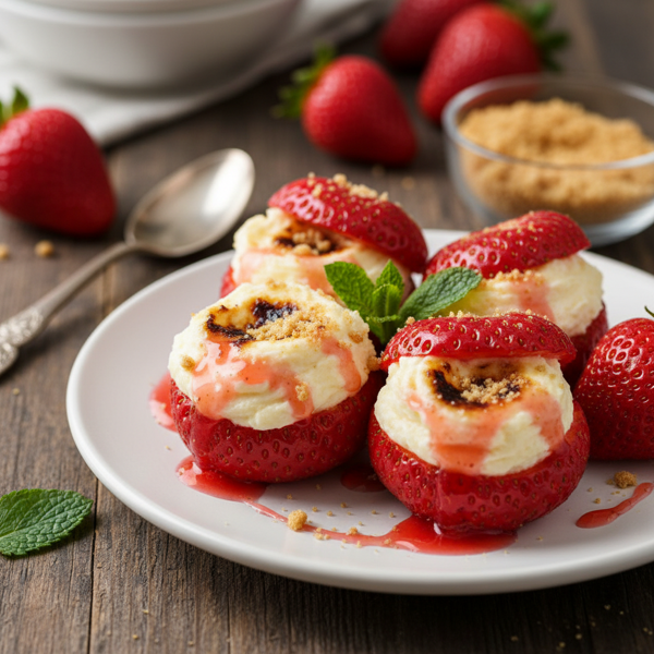 Decadent Cheesecake-Stuffed Strawberries recipe