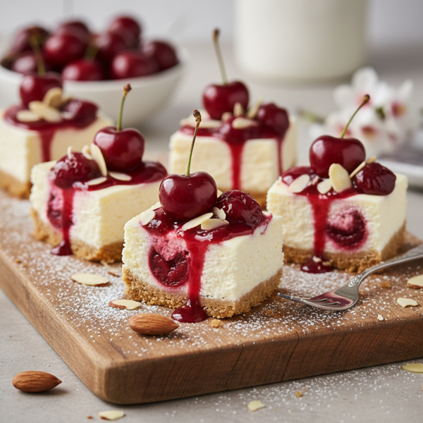 Decadent Cherry Almond Cheesecake Bites recipe