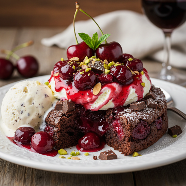 Decadent Cherry Brownie Delight recipe