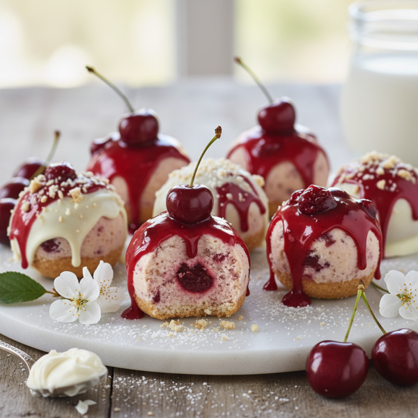 Decadent Cherry Cheesecake Cake Pops recipe