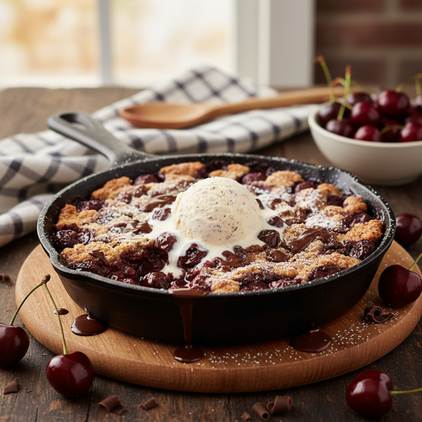Decadent Cherry Chocolate Delight Cobbler recipe