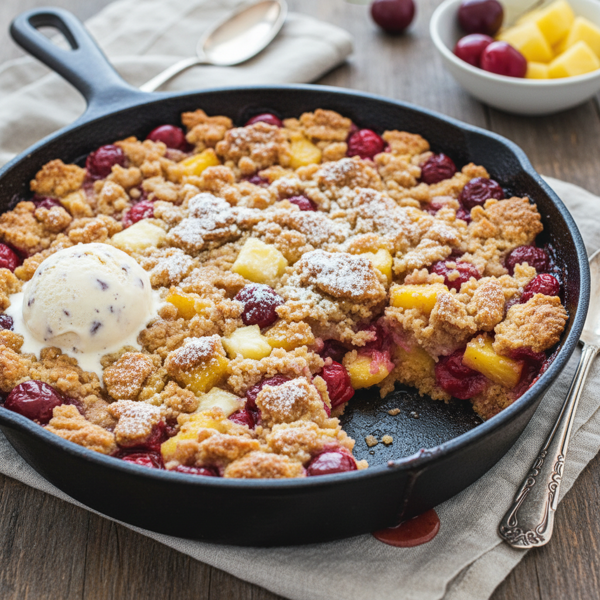 Decadent Cherry Pineapple Dump Cake recipe