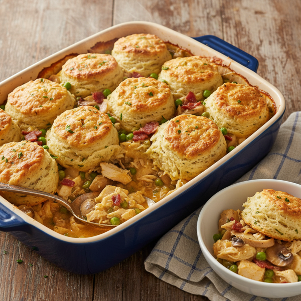 Decadent Chicken Biscuit Bake recipe