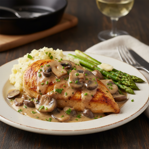 Decadent Chicken Supreme with Mushroom Sauce recipe
