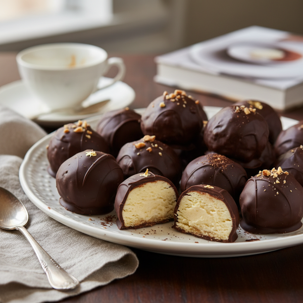 Decadent Chocolate-Coated Buttercream Truffles recipe
