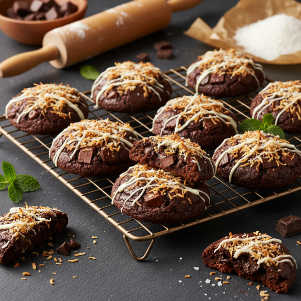 Decadent Chocolate-Coconut Bliss Cookies recipe