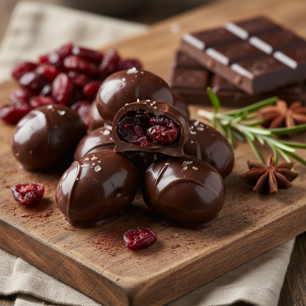 Decadent Chocolate-Covered Cranberries recipe