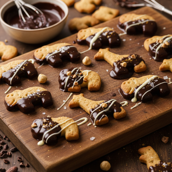 Decadent Chocolate-Dipped Animal Crackers recipe