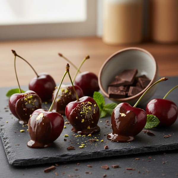 Decadent Chocolate-Dipped Cherries recipe