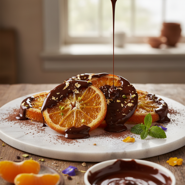 Decadent Chocolate-Dipped Orange Slices recipe