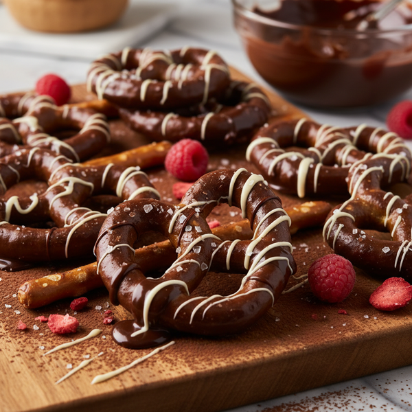 Decadent Chocolate-Dipped Pretzel Delights recipe