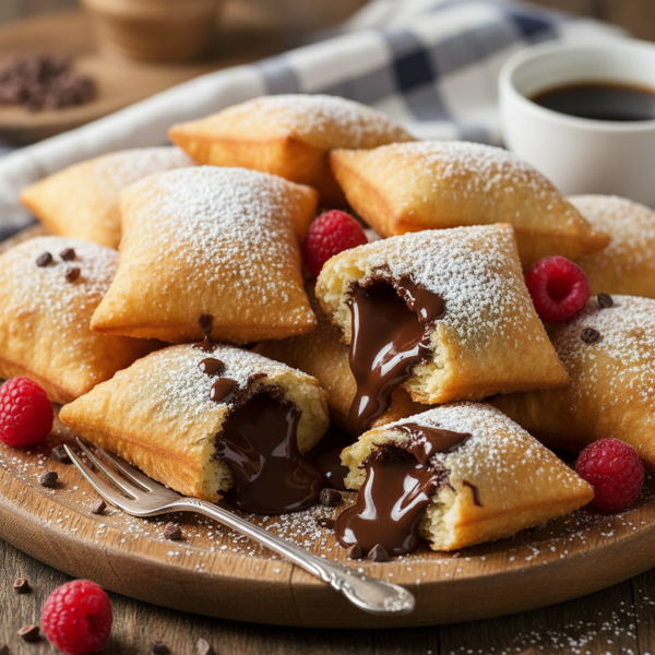 Decadent Chocolate-Filled Fried Pastries recipe