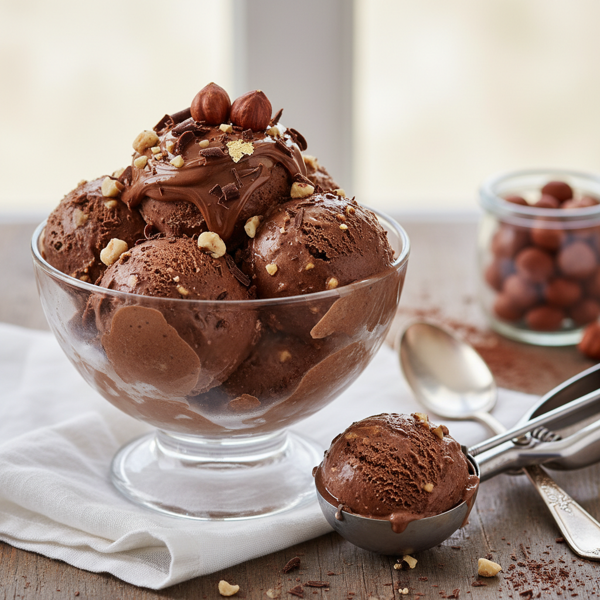 Decadent Chocolate-Hazelnut Bliss Gelato recipe