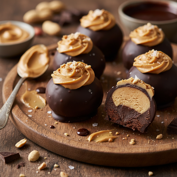 Decadent Chocolate-Peanut Butter Bliss Bites recipe