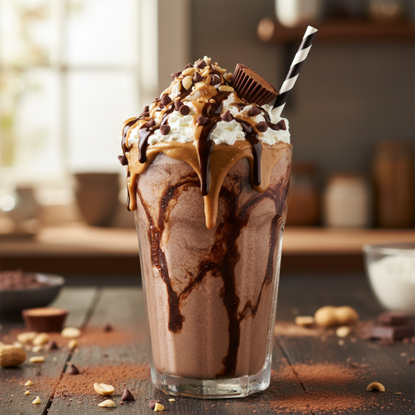Decadent Chocolate-Peanut Butter Bliss Shake recipe