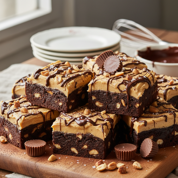 Decadent Chocolate-Peanut Butter Treats recipe