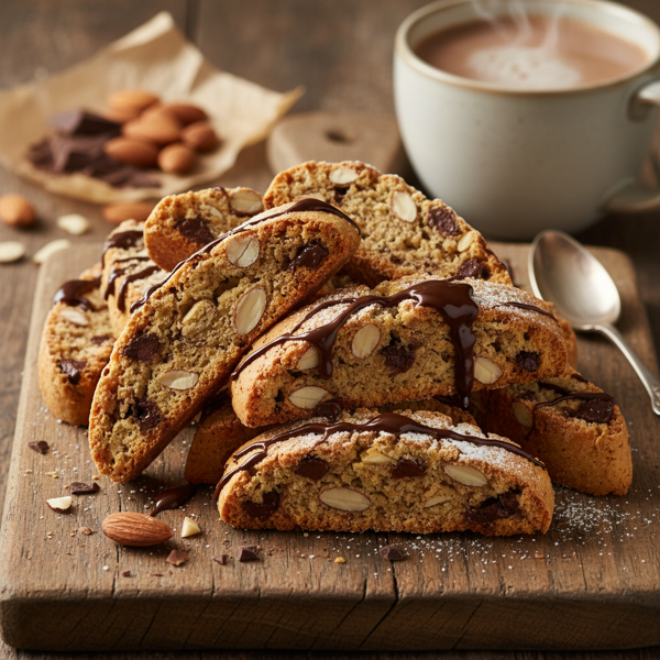 Decadent Chocolate Almond Biscotti recipe