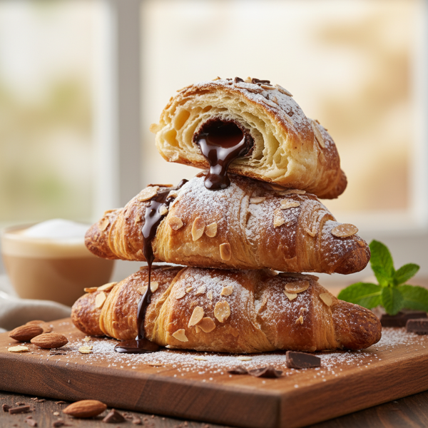 Decadent Chocolate Almond Croissants recipe