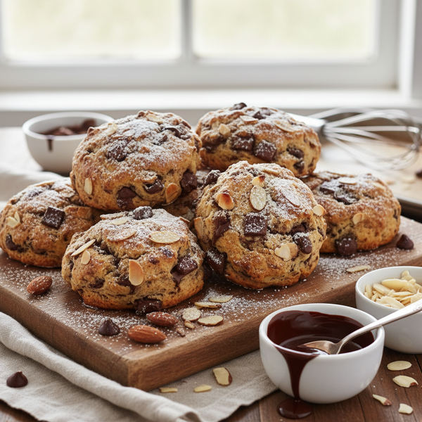 Decadent Chocolate Almond Scones recipe