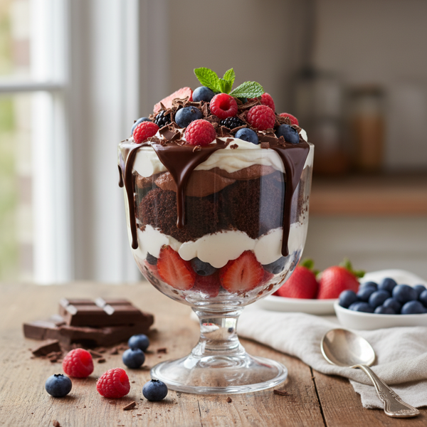 Decadent Chocolate Berry Trifle recipe
