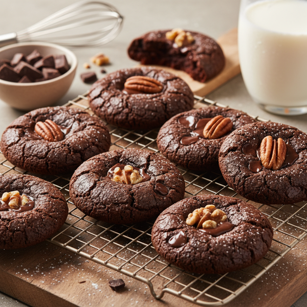 Decadent Chocolate Brownie Drop Cookies recipe