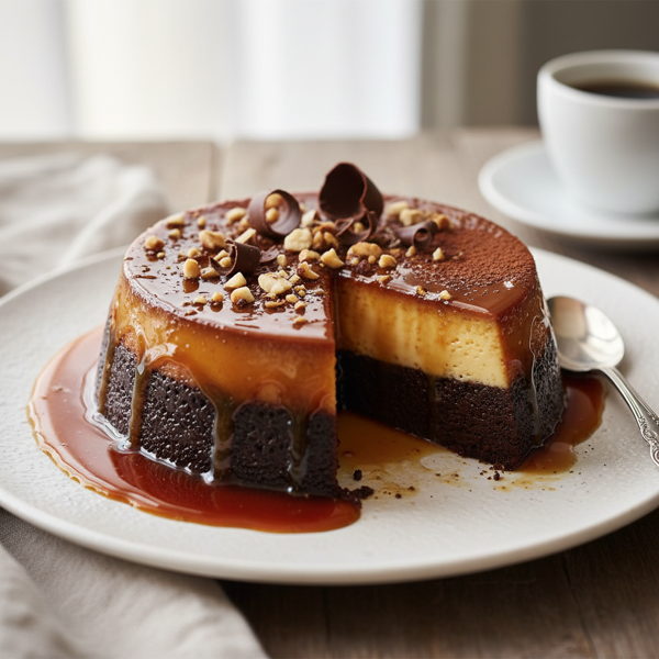 Decadent Chocolate Caramel Flan recipe