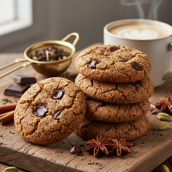 Decadent Chocolate Chai Snickerdoodles recipe