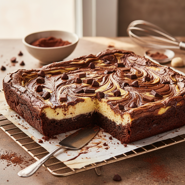 Decadent Chocolate Cheesecake Brownies recipe