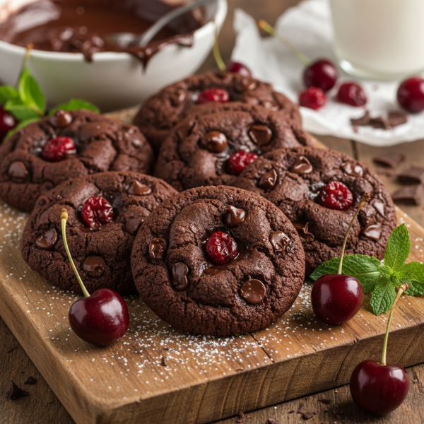 Decadent Chocolate Cherry Chewies recipe